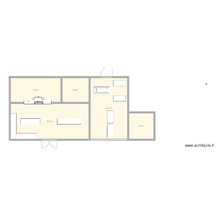 salon de toilettage cani coiff. Plan de 0 pièce et 0 m2