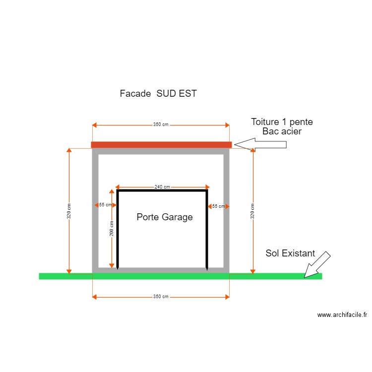 FACAD SUD EST RODOUAN. Plan de 0 pièce et 0 m2