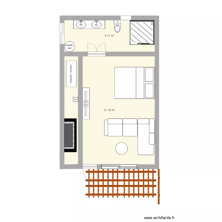  bungalows 850m par 600m soit 800m par 560m lit perpendiculaire news. Plan de 