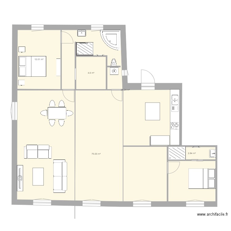 notre dame 6. Plan de 0 pièce et 0 m2