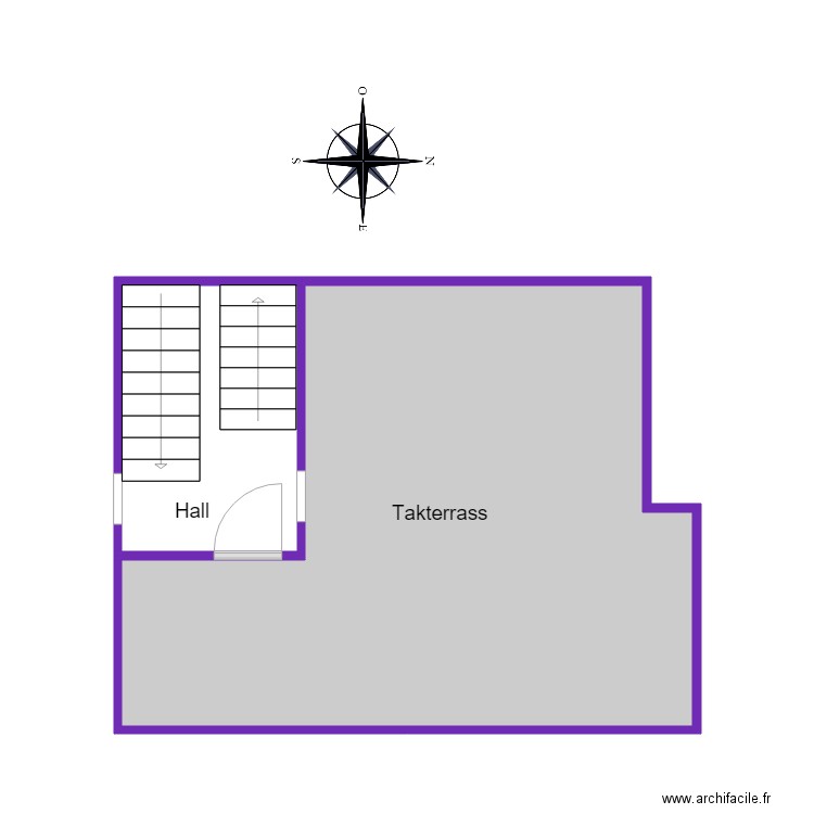 Planritning AVI 926 takterrass. Plan de 0 pièce et 0 m2
