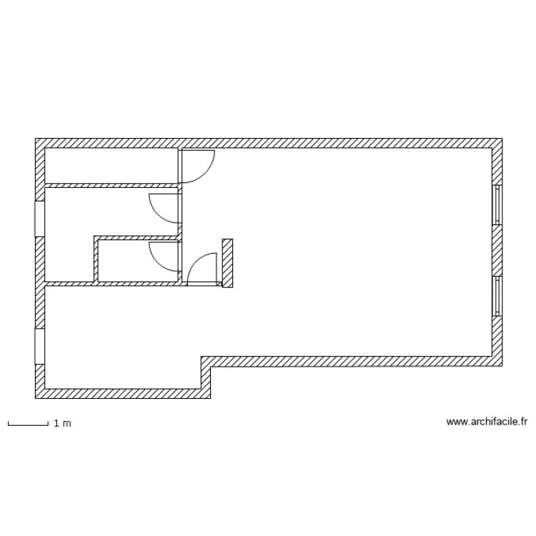 1 étage sans cote. Plan de 1 étage sans cote. Plan de