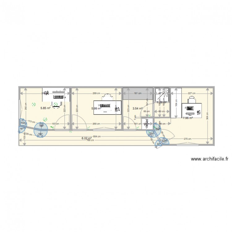 Bureau 3. Plan de 0 pièce et 0 m2