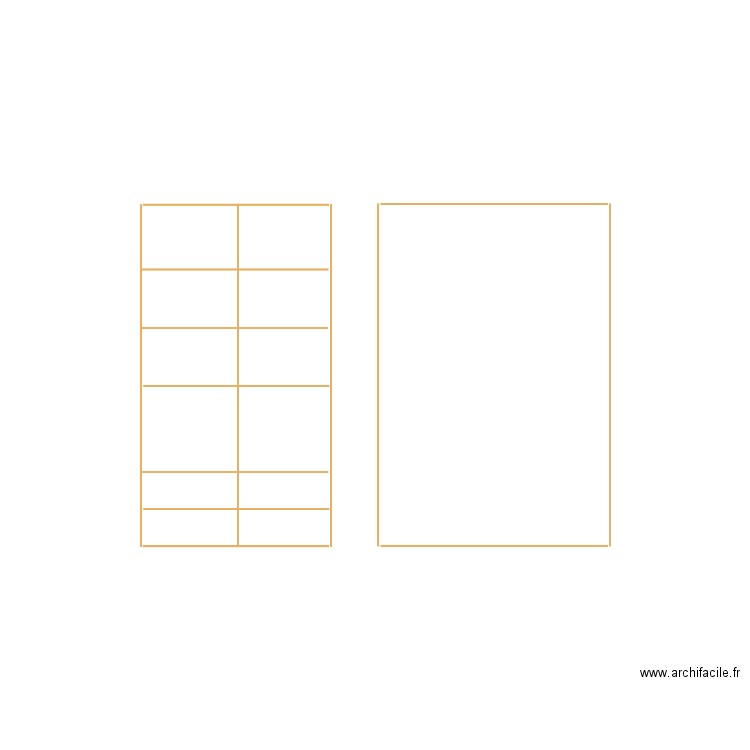 Dressing. Plan de 0 pièce et 0 m2
