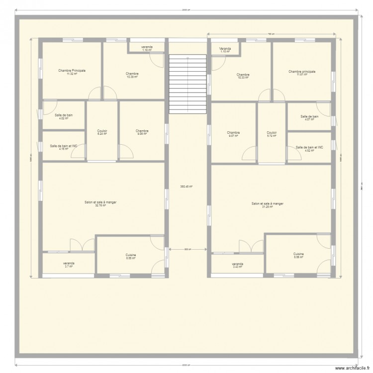 Projet Appart Rostand V01. Plan de 0 pièce et 0 m2