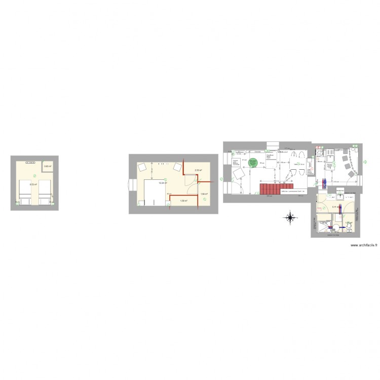 maison goury v451. Plan de 0 pièce et 0 m2
