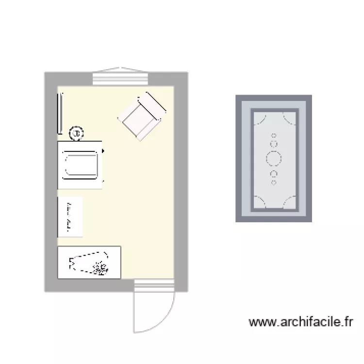 chambre bebe. Plan de 
