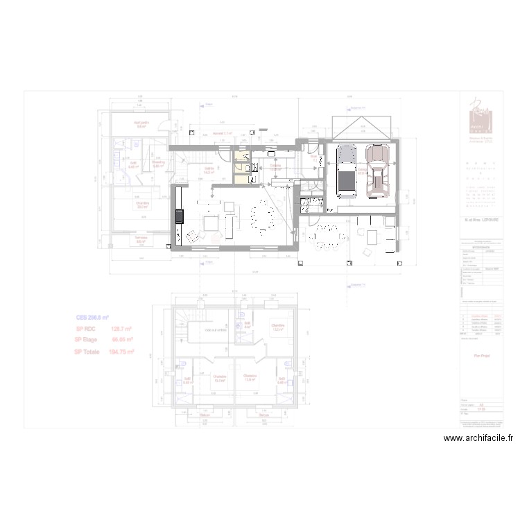 cuisine  préférée. Plan de 3 pièces et 4 m2