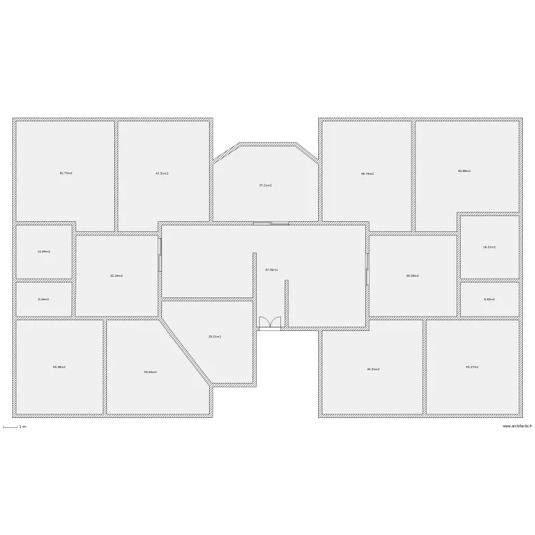 maison orientale. Plan de 