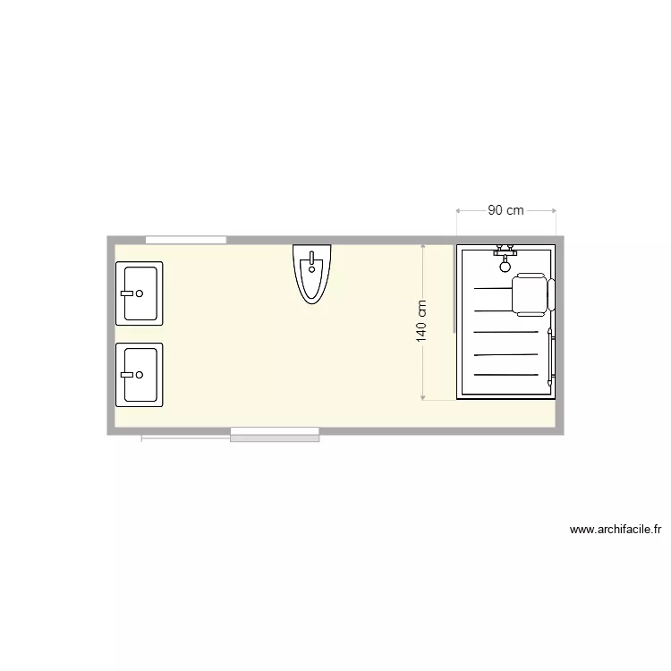 plan projet&eacute; Fav&eacute;. Plan de 