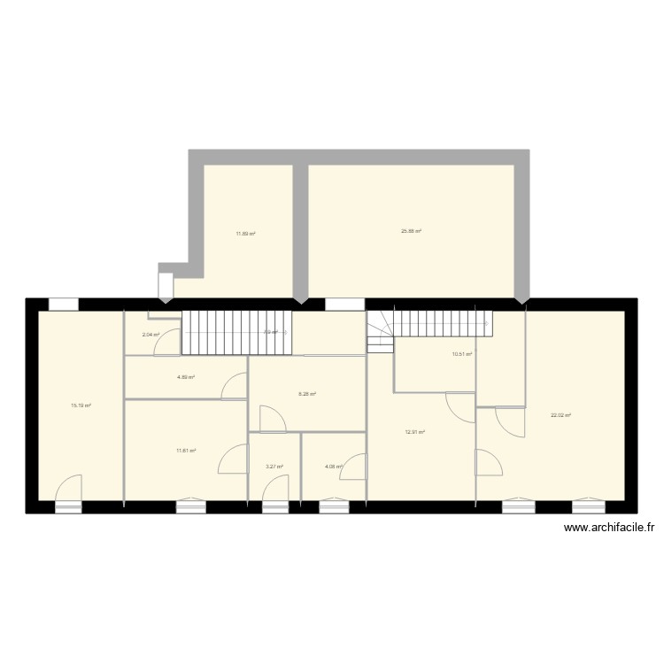 plan Eric rdc. Plan de 0 pièce et 0 m2