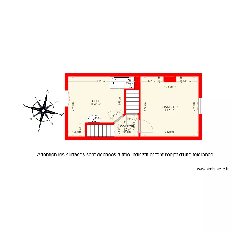 BI 6550 ETAGE 1 ouafae. Plan de 