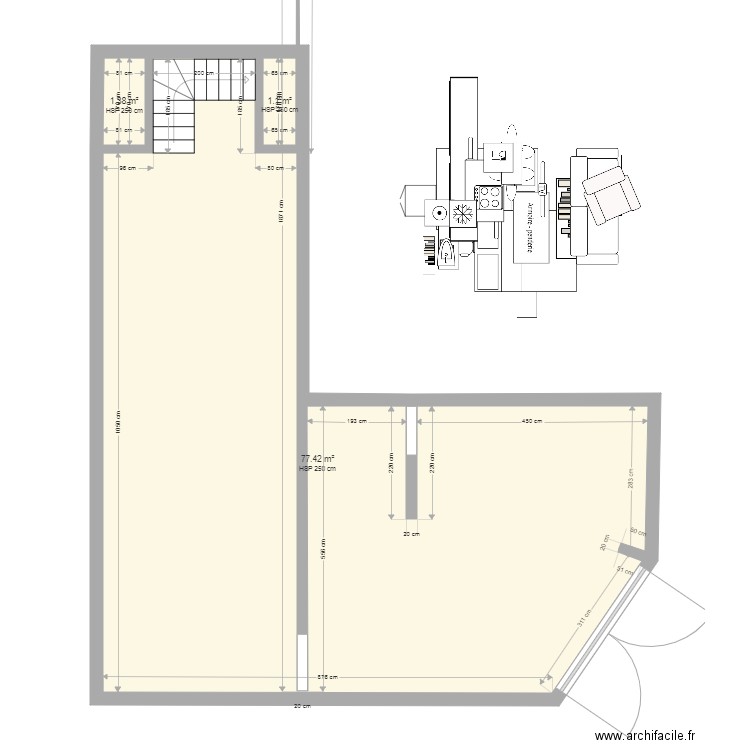 plan   RDC BOUTIQUE. Plan de 0 pièce et 0 m2