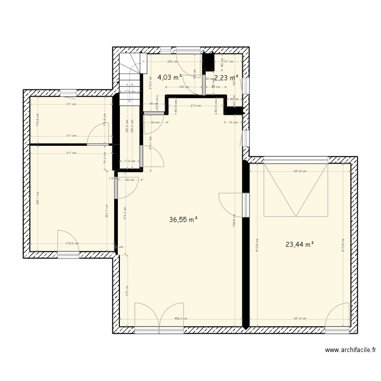 E220115-M78. Plan de 10 pièces et 88 m2
