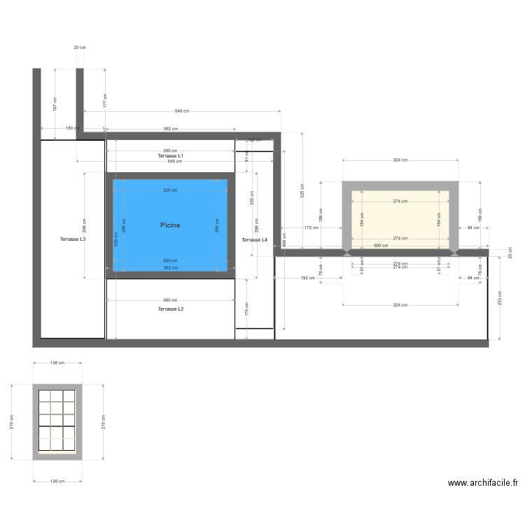 plan terrasse 2. Plan de 0 pièce et 0 m2
