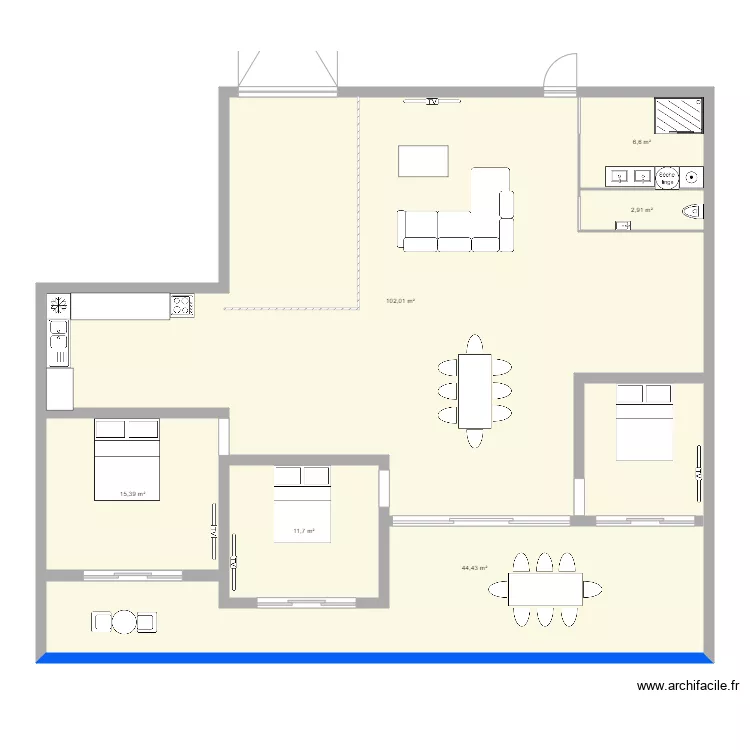 Les Olli&egrave;res. Plan de 