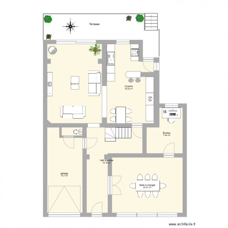 chatelet. Plan de 0 pièce et 0 m2