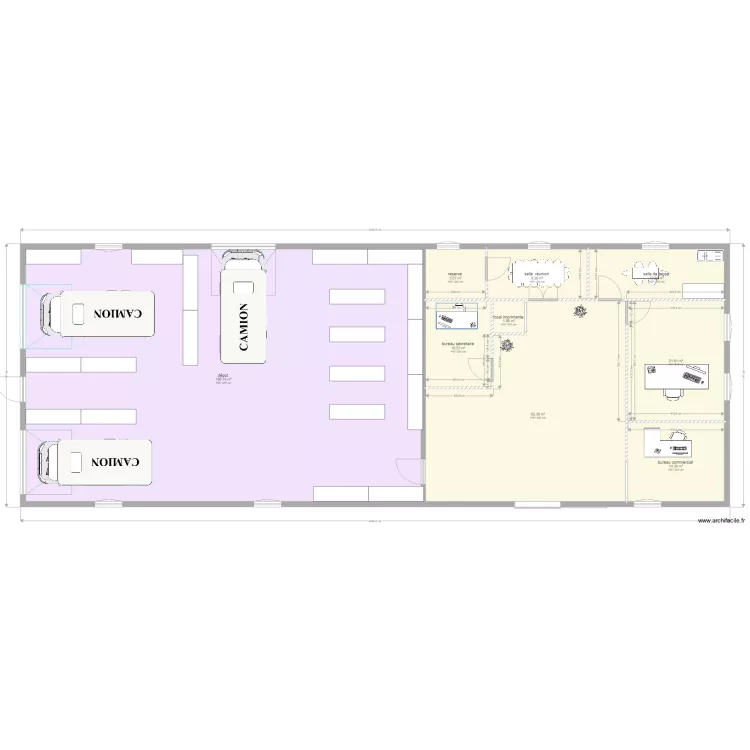 entrepot RPC SERVICES . Plan de 