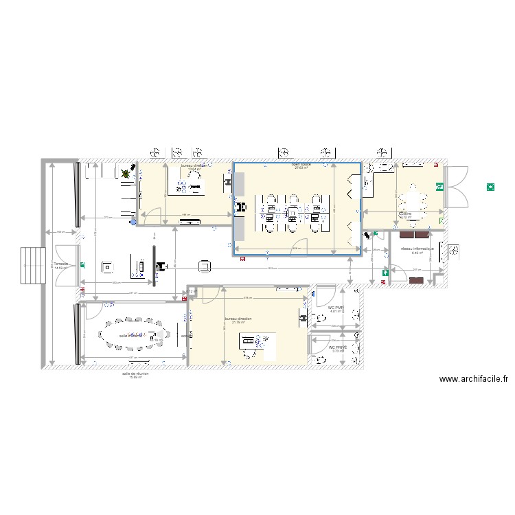 BUREAU NOTAIRE . Plan de 0 pièce et 0 m2