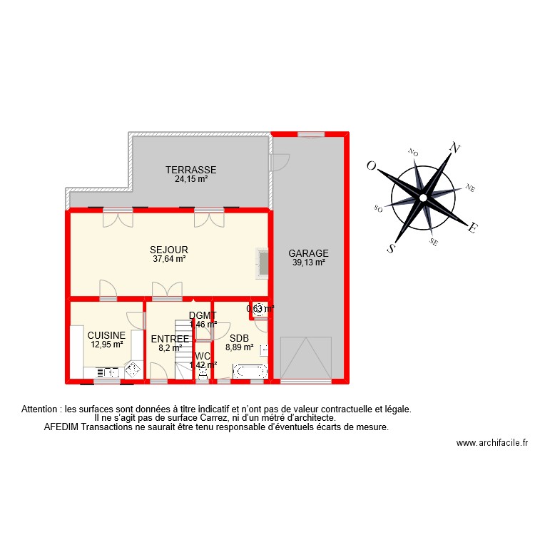 BI 11356 RDC. Plan de 0 pièce et 0 m2
