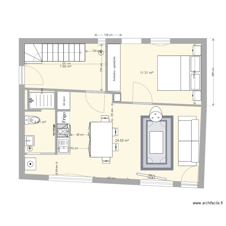 rdc projet V7. Plan de 0 pièce et 0 m2