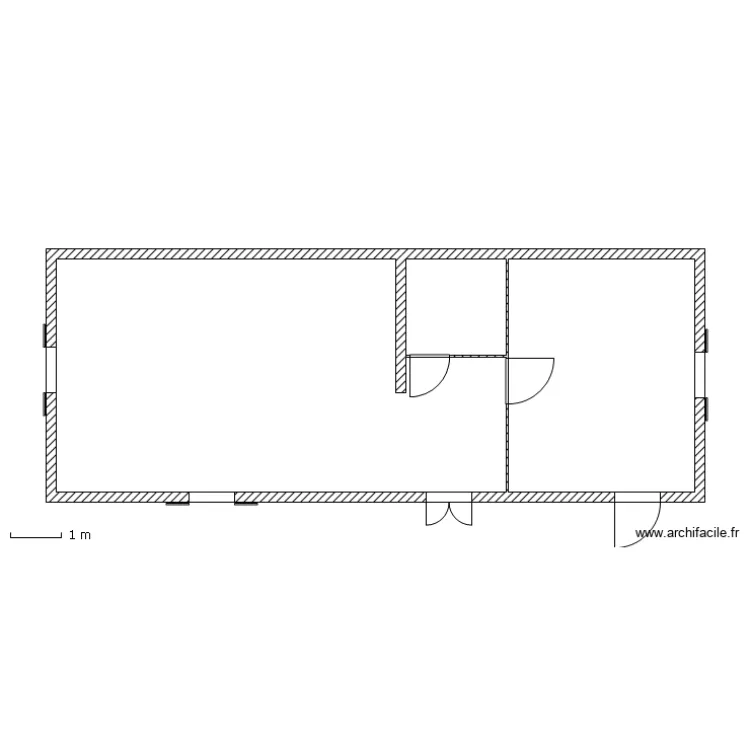 maison nature. Plan de 