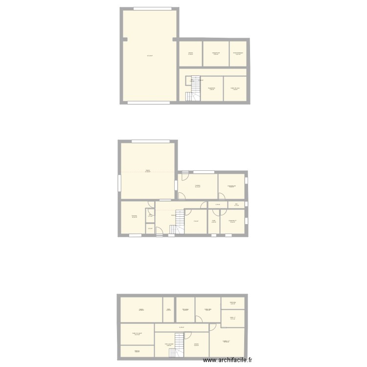 Dracy 08 2022. Plan de 32 pièces et 340 m2