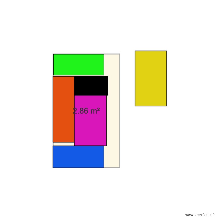 Dalle devant grande pièce 2. Plan de 0 pièce et 0 m2