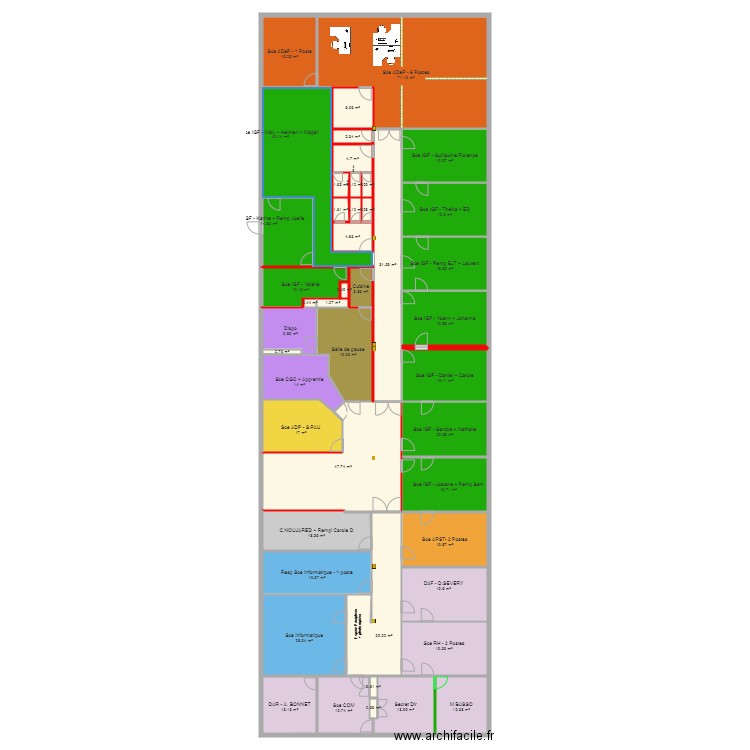 DR Etage Bat A V6. Plan de 0 pièce et 0 m2