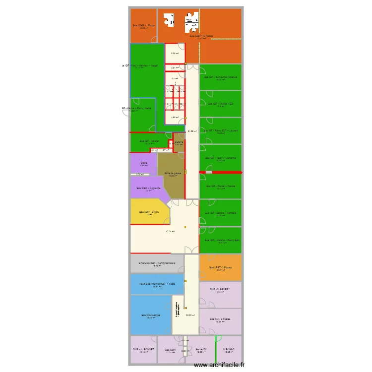 DR Etage Bat A V6. Plan de 