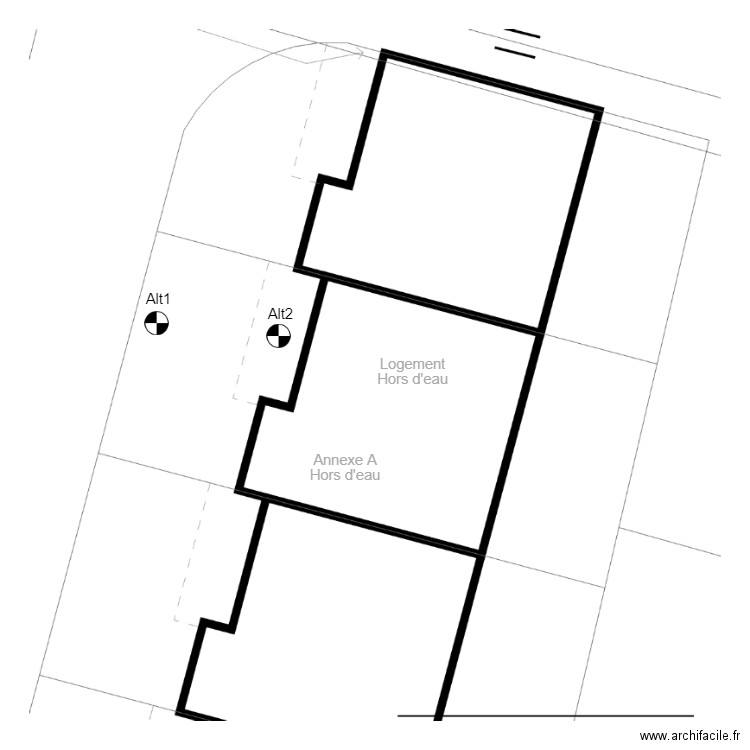 ABC0011parcelle. Plan de 0 pièce et 0 m2