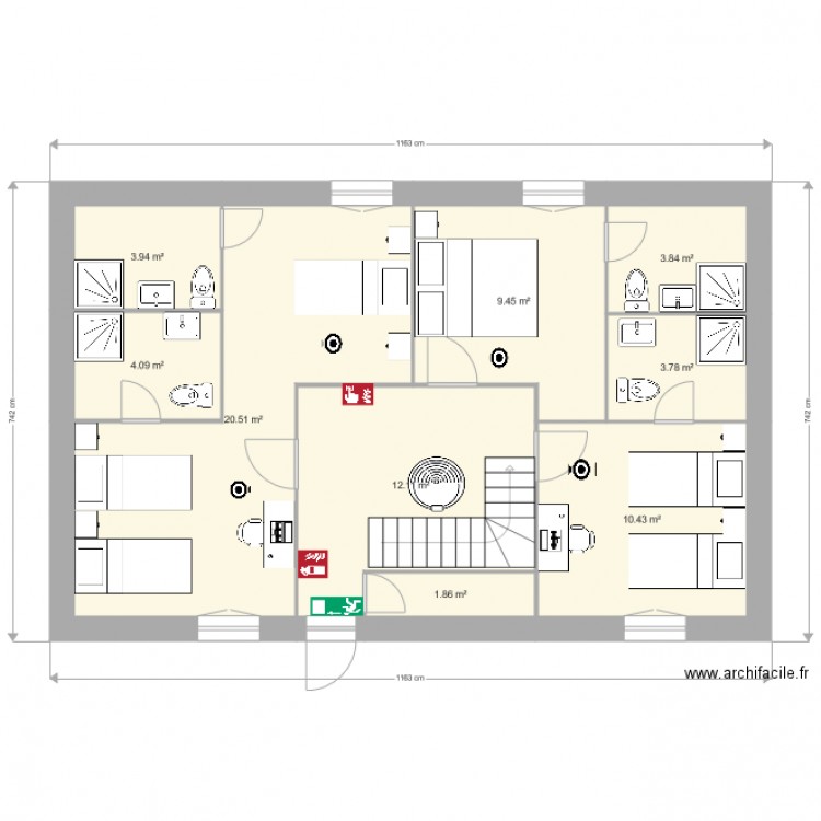 V2 Amour projet meublé. Plan de 0 pièce et 0 m2