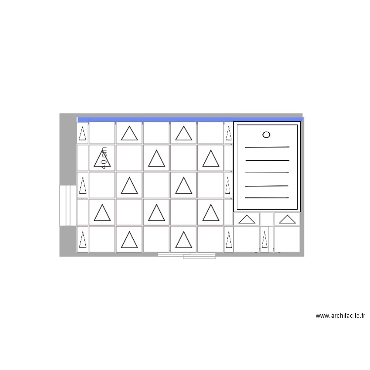 SalleBain 40x40. Plan de 0 pièce et 0 m2