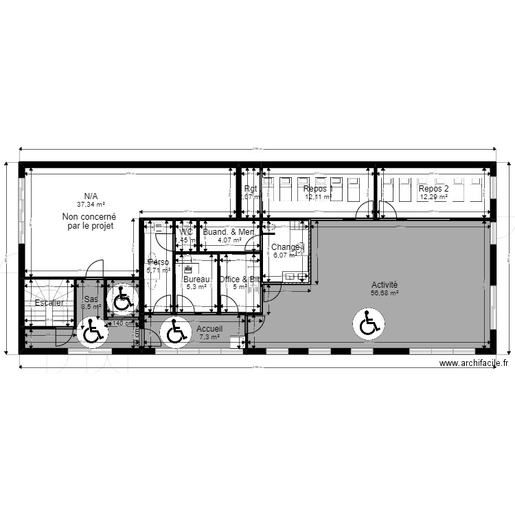 91 Crosne Projet URBA 290822. Plan de 32 pièces et 342 m2