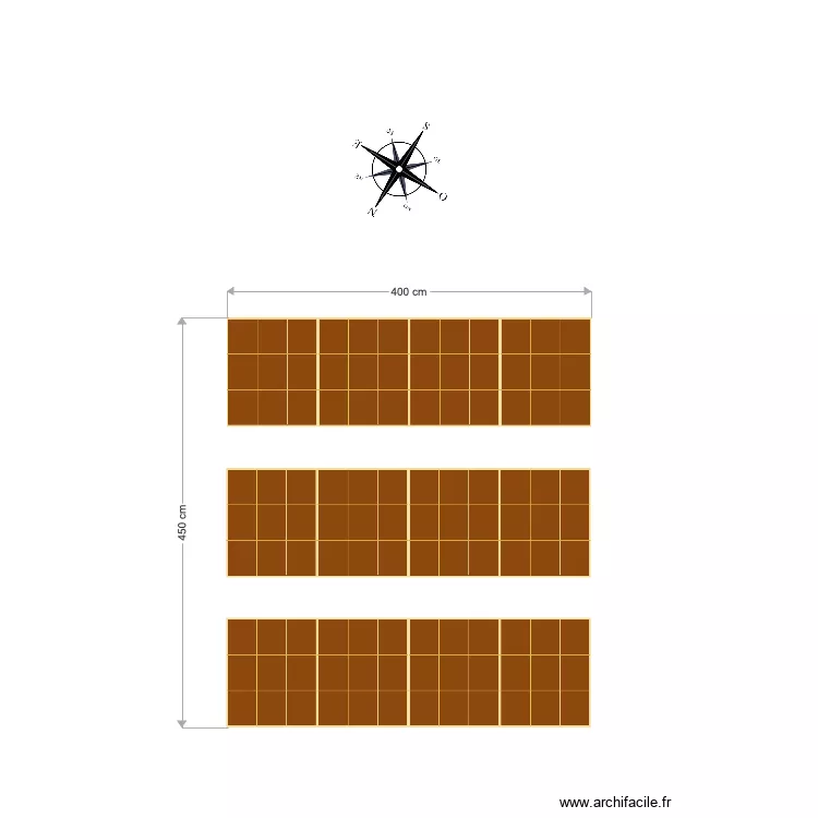 Potager P&eacute;ri. Plan de 