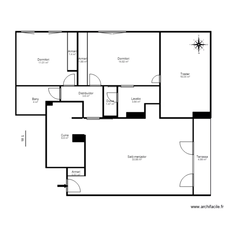 ED ARIEL ATIC 1 SISPONY LA MASSANA. Plan de ED ARIEL ATIC 1 SISPONY LA MASSANA. Plan de