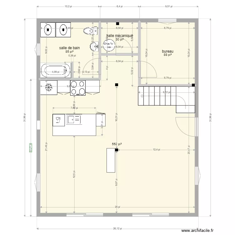 maison1 opt2. Plan de 