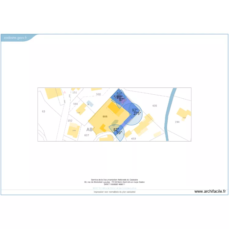 STE ANNE DIVISION TERRAIN. Plan de 