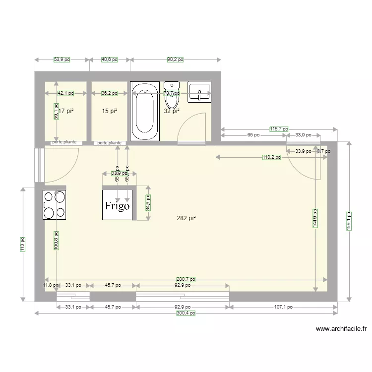 loft M Laforge . Plan de 