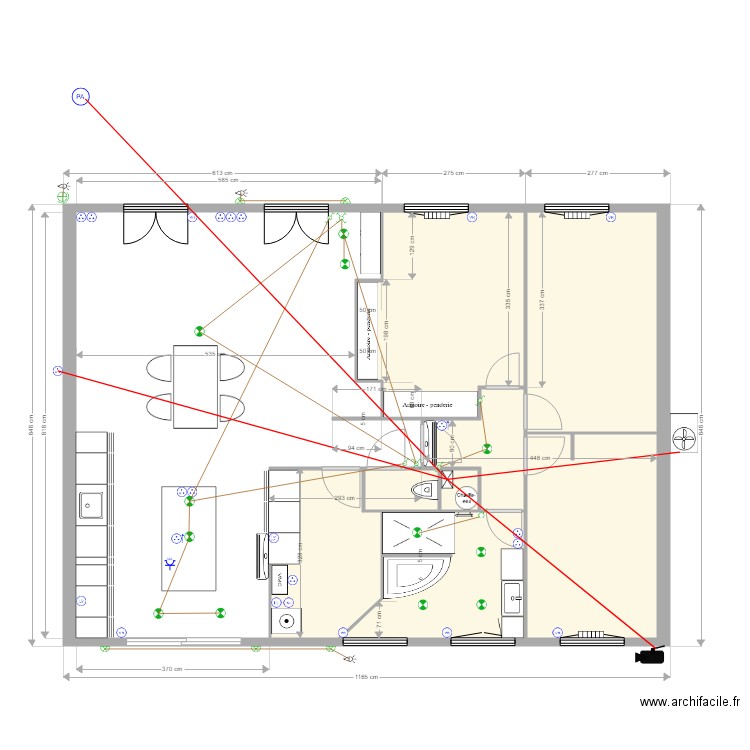 Plan maison rénové élec à ajouter. Plan de 0 pièce et 0 m2