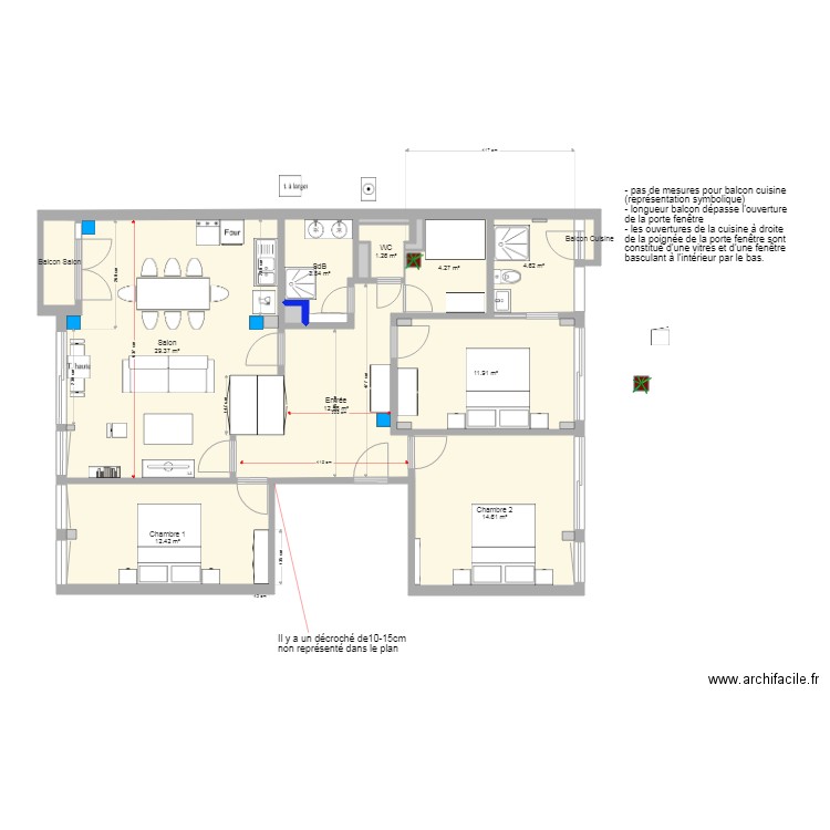 Place Baille mobilier et sauna SRA 2. Plan de 0 pièce et 0 m2