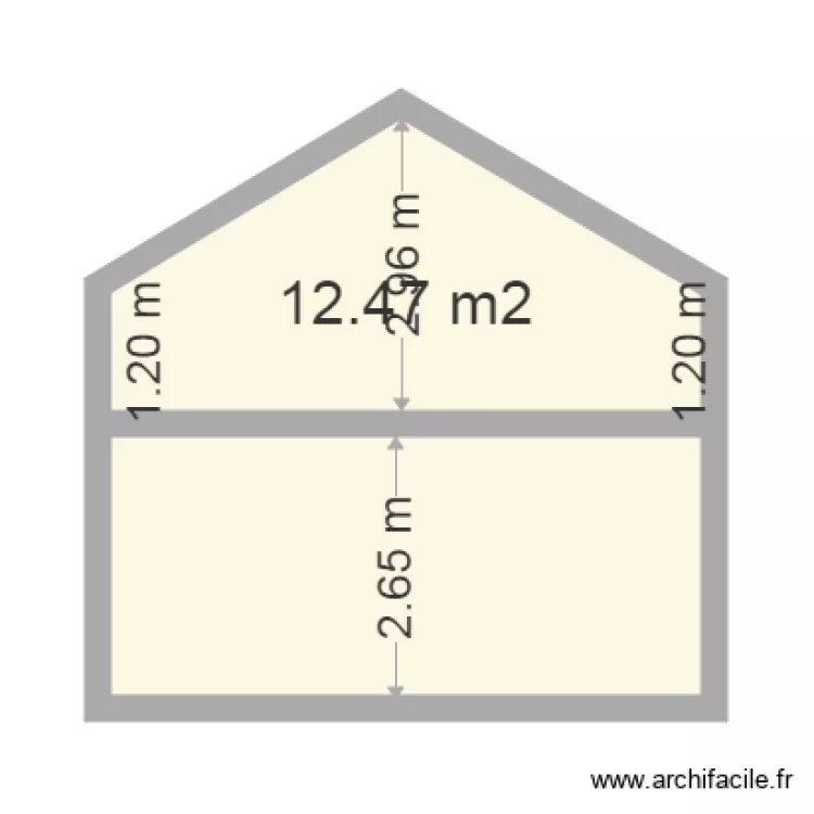 coupe chambre logère. Plan de coupe chambre logère. Plan de