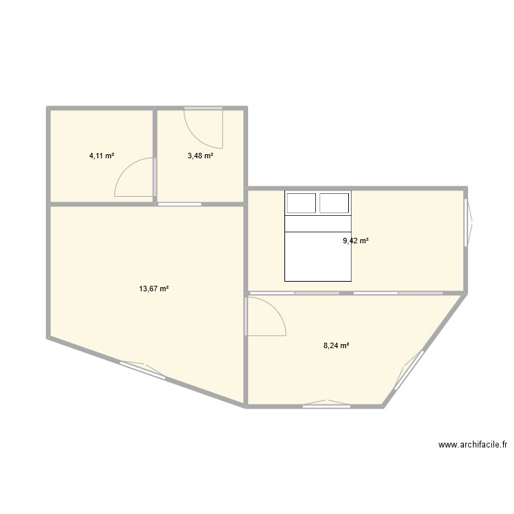 Appartement Rennes. Plan de 0 pièce et 0 m2