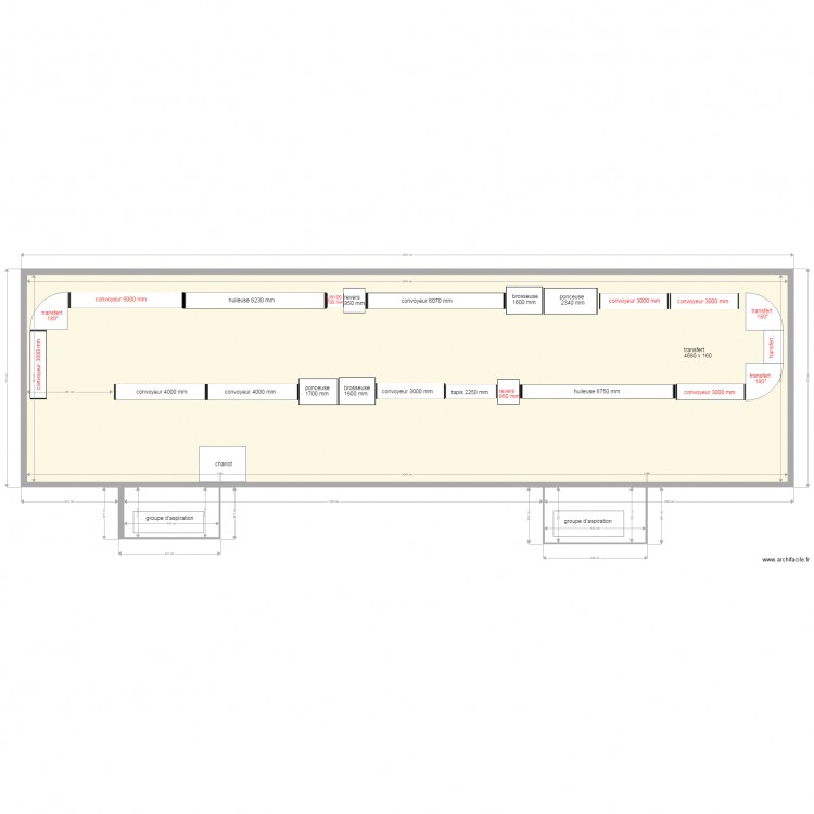 implantation production modifié V6. Plan de 0 pièce et 0 m2