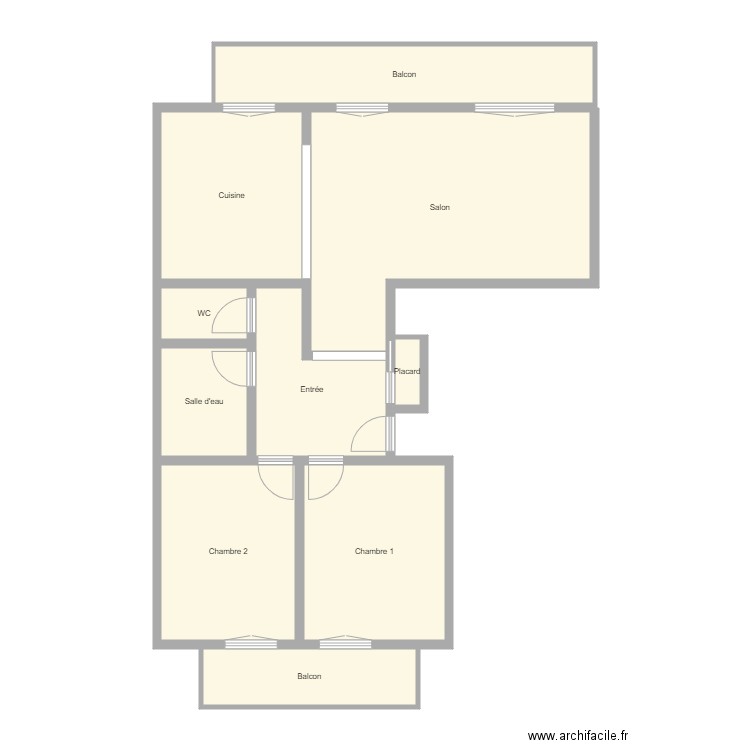 Croquis FERON. Plan de 10 pièces et 99 m2