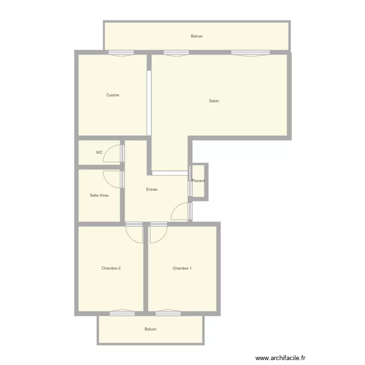 Croquis FERON. Plan de 