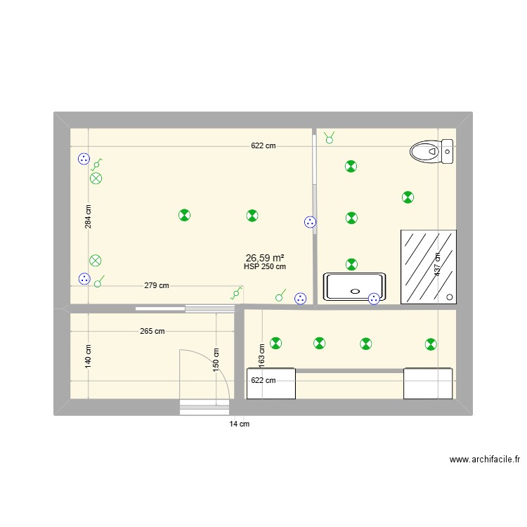 ALOZY CHAMBRE. Plan de 0 pièce et 0 m2
