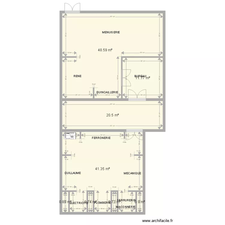 ATELIER HB 160321. Plan de 