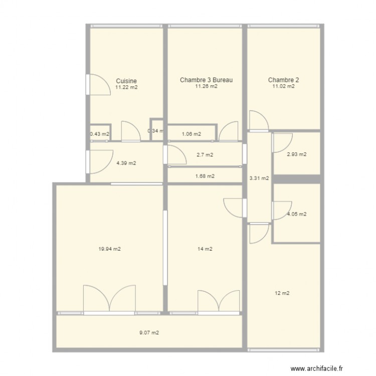 Appartement 2. Plan de 0 pièce et 0 m2