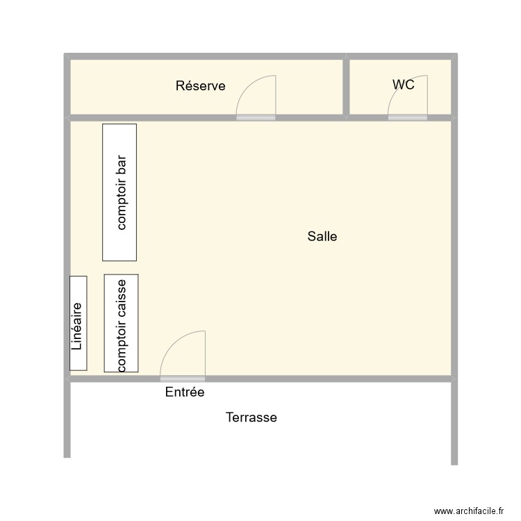 TABAC CHATEAU GOMBERT MARSEILLE. Plan de 3 pièces et 37 m2